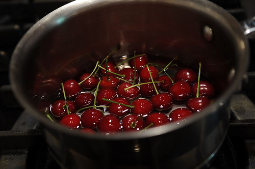 Boozy Sour Cherries