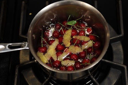 Boozy Sour Cherries