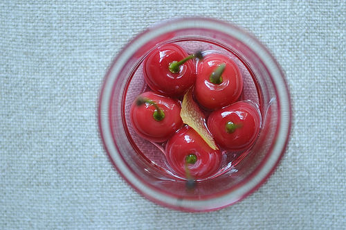 Boozy Sour Cherries