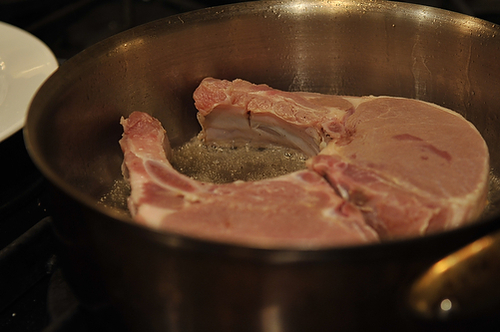 Cider Brined Pork with Calvados, Mustard and Thyme