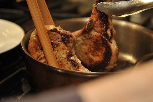 Cider Brined Pork with Calvados, Mustard and Thyme