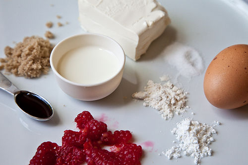 Raspberry Custard Cups