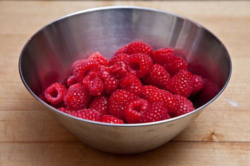 Raspberry Custard Cups