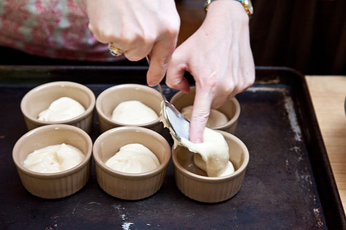 Raspberry Custard Cups