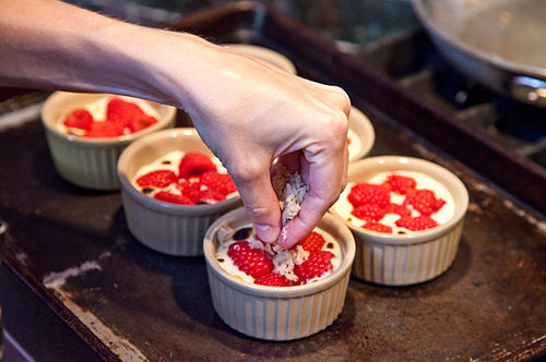 Raspberry Custard Cups