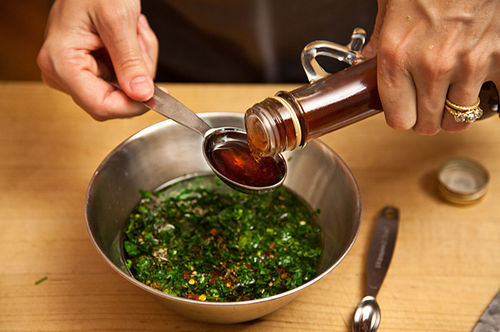 Flank Steak on Texas Toast with Chimichurri