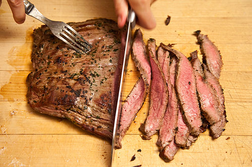 Flank Steak on Texas Toast with Chimichurri