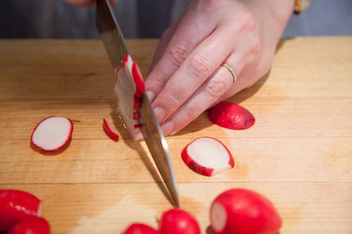 Radish and Escarole Salad with Anchovy Vinaigrette