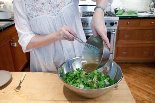 Radish and Escarole Salad with Anchovy Vinaigrette