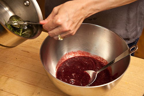 Blackberry, Rosemary, and Yogurt Popsicles