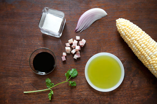 Corn Salad with Cilantro & Caramelized Onions