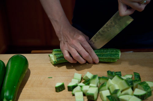 Zucchini with Basil, Mint, and Honey