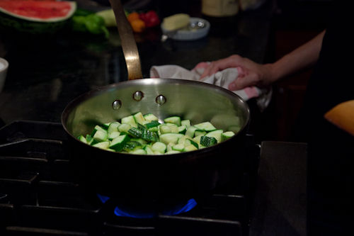 Zucchini with Basil, Mint, and Honey