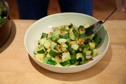 Zucchini with Basil, Mint, and Honey