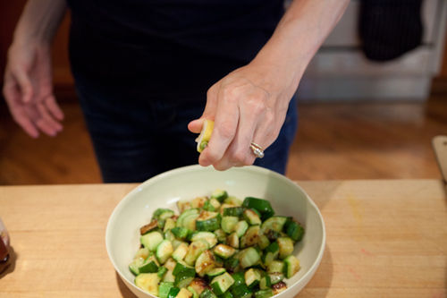 Zucchini with Basil, Mint, and Honey