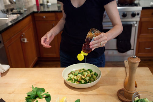 Zucchini with Basil, Mint, and Honey