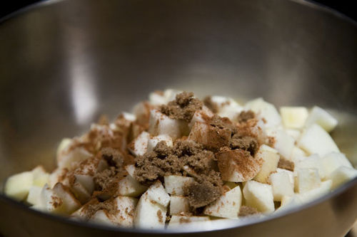 Pear-Filled Cowboy Coffee Cake