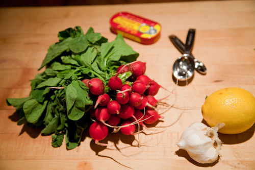 Radish Salad with Anchovy Sauce