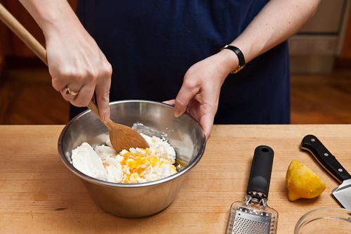 Lemony Cheese Blintzes