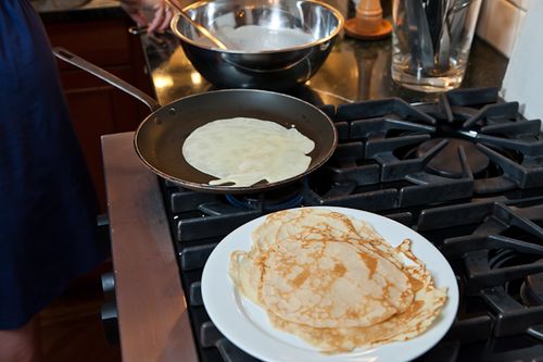 Lemony Cheese Blintzes