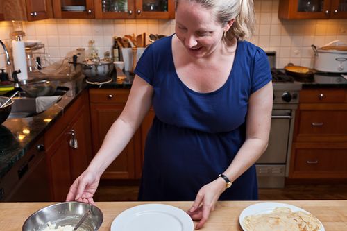 Lemony Cheese Blintzes