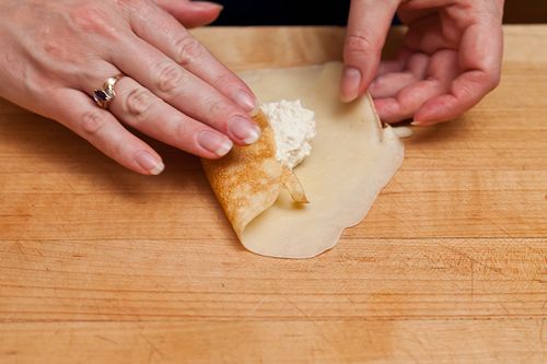 Lemony Cheese Blintzes