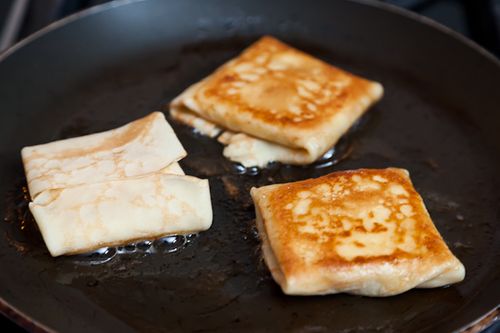 Lemony Cheese Blintzes