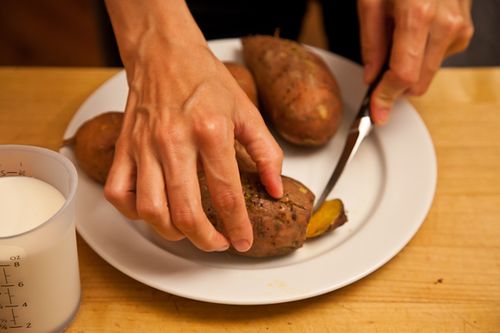 Mashed Maple Chipotle Sweet Potatoes