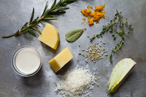Crispy Cream-Braised Potatoes and Fennel