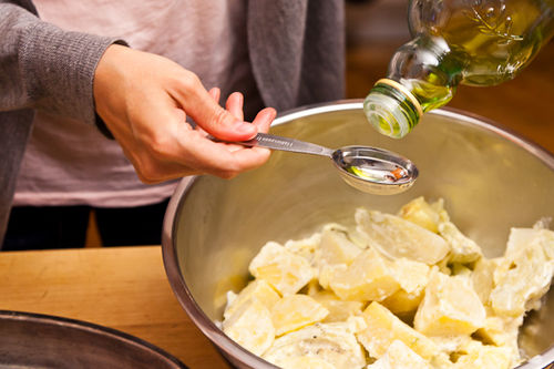 Crispy Cream-Braised Potatoes and Fennel