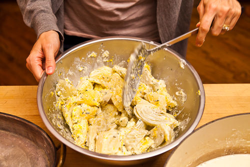 Crispy Cream-Braised Potatoes and Fennel