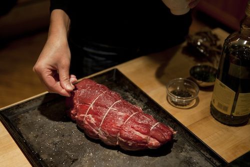 Porcini and Rosemary Crusted Beef Tenderloin with Port Wine Sauce