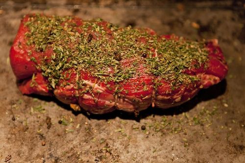 Porcini and Rosemary Crusted Beef Tenderloin with Port Wine Sauce