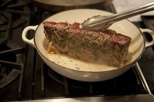 Porcini and Rosemary Crusted Beef Tenderloin with Port Wine Sauce