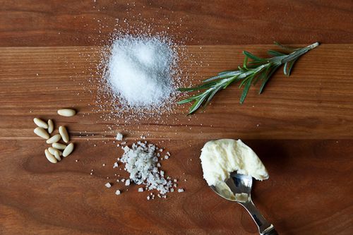 Pine Nut Brittle with Rosemary
