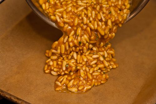 Pine Nut Brittle with Rosemary