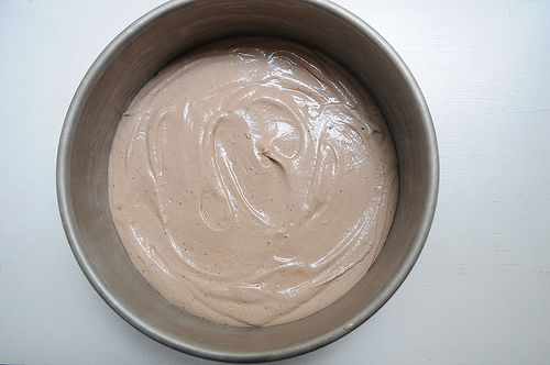 Not Red Velvet Cake with Fudge Glaze