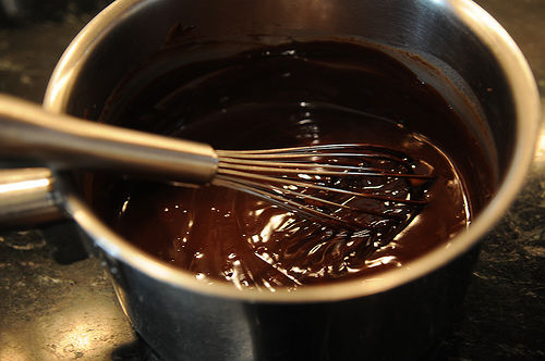 Not Red Velvet Cake with Fudge Glaze