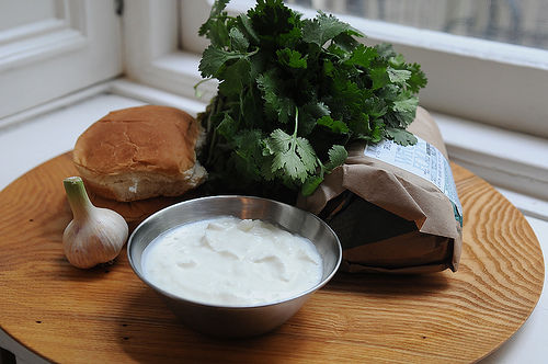 Lamb Burgers with Cilantro Yogurt