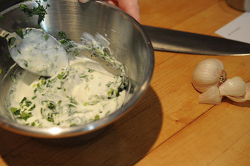 Lamb Burgers with Cilantro Yogurt