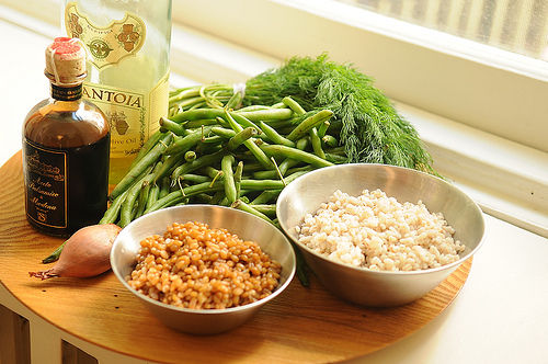 Green Bean, Wheatberry and Barley Salad