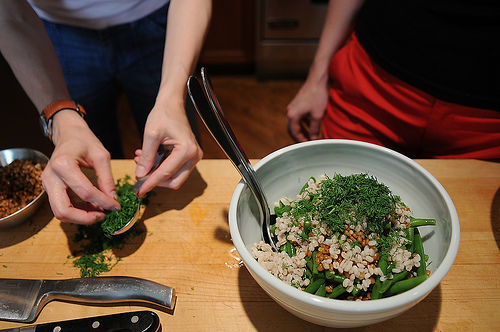 Green Bean, Wheatberry and Barley Salad