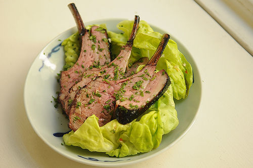 Grilled Rack of Lamb Asian Salad