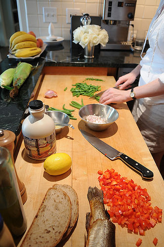 Summer Corn and Smoked Trout Dinner Salad