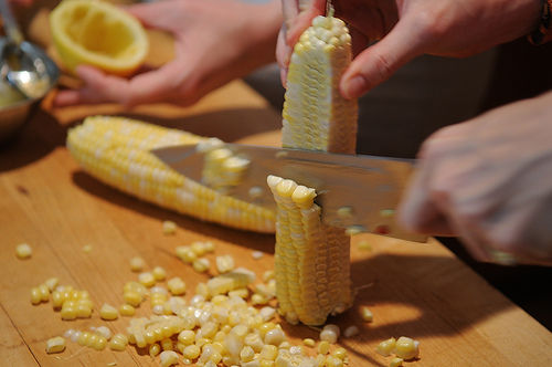 Summer Corn and Smoked Trout Dinner Salad