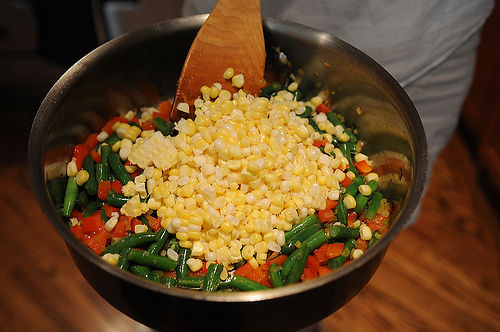 Summer Corn and Smoked Trout Dinner Salad