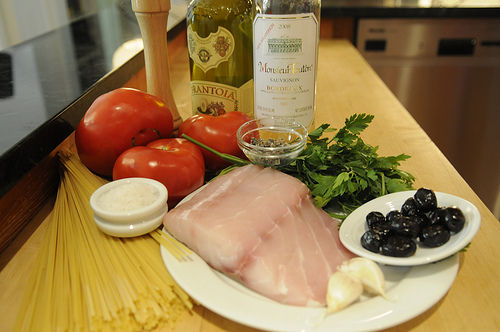 The (Not Barefoot) Contessa's Fish Pasta