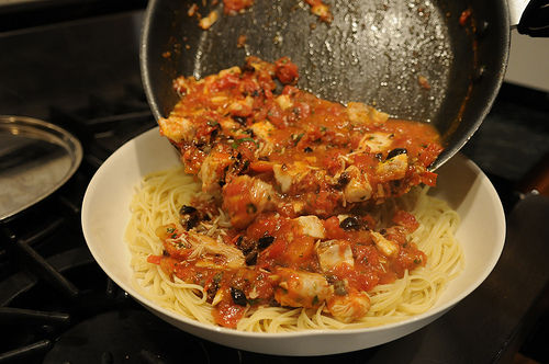The (Not Barefoot) Contessa's Fish Pasta