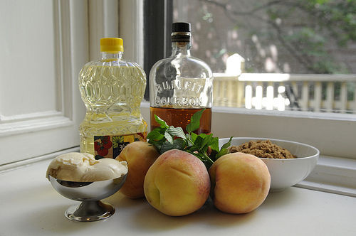 Grilled Mint Julep Peaches