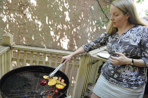 Grilled Mint Julep Peaches